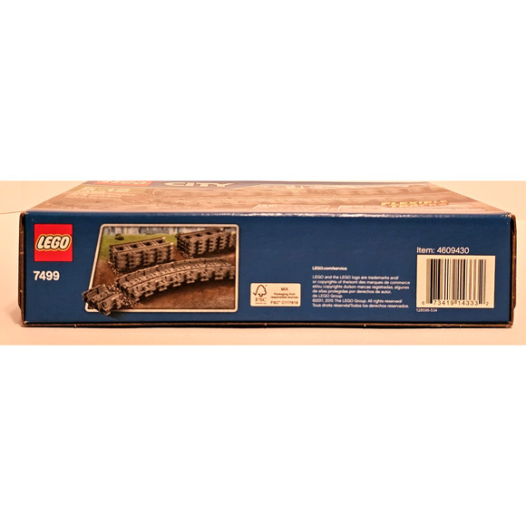 FLEXIBLE TRACKS Lego City LEGO Set #7499 NEW Sealed RETIRED Unopened - Picture 8 of 9